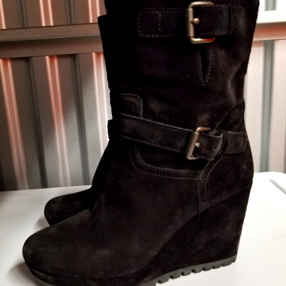 Prada boot suede